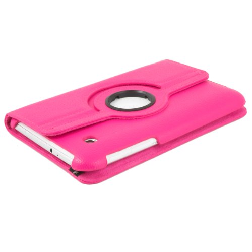 360 ° 7.0 Luxus Tasche SAMSUNG GALAXY TAB 2 7.0 P3100 P3110 Hülle Schutz Etui Tasche Cover Case mit Ständerfunktion (Pink) - 4