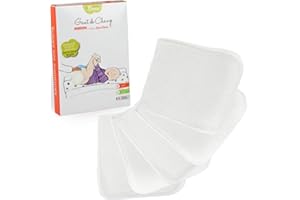 ESTENAT Pack de 5 guantes de cambio lavables - Biface algodón orgánico