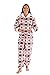 Produktbild Damen Erwachsenenstrampler,Ganzkörper Schlafanzug für Erwachsene, Schlafoverall, Onesie, Jumpsuit, Hausanzug,Pyjama Overall