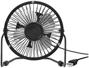 Kikkerland US143-BK USB Desk Fan -Black