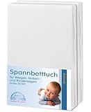 Julius Z&ouml;llner 8350013991 Jersey Doppelpack Spannt&uuml;cher 50/100, wei&szlig;