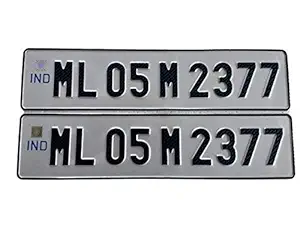 Shopewell Car IND Number Plate RTO Legally Approved Design