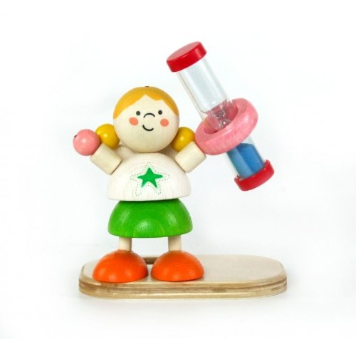 Hess Wooden Angel Decor Tooth Brush Holder with Timer