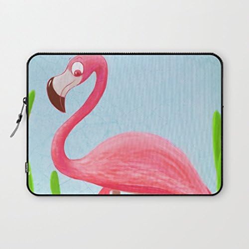 Longdong 13 Inches Flamingo Computer Case Bag Slim Waterproof Neoprene Laptop Sleeve for MacBook Pro / Laptops / Notebook