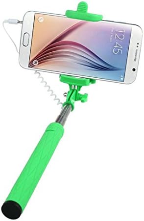 Mounting Pole, handlife Shutter Release Selfie Stick Pole Monopod Autoportrait Stick Adjustable Telescopic Pole with Adapter Monopod for Apple iPhone 6/6 Plus/5/4, iPod, Samsung Galaxy S5/S6/S4/S3/Note 4/3/2 and Most Other Smartphones green