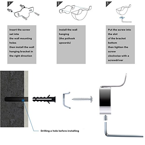 Parsion Fensterabzieher，Bad- und Duschabzieher Badezimmerwischer mit Wandaufhänger für Auto Fliesen Spiegel Duschtüren und Fenster, Edelstahl (Silber1) - 5