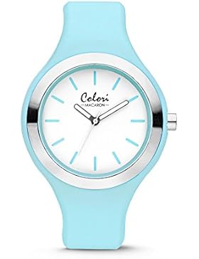 Colori Watch Damenuhr Macaron Hellblau/Silber 5-COL433 NEU!