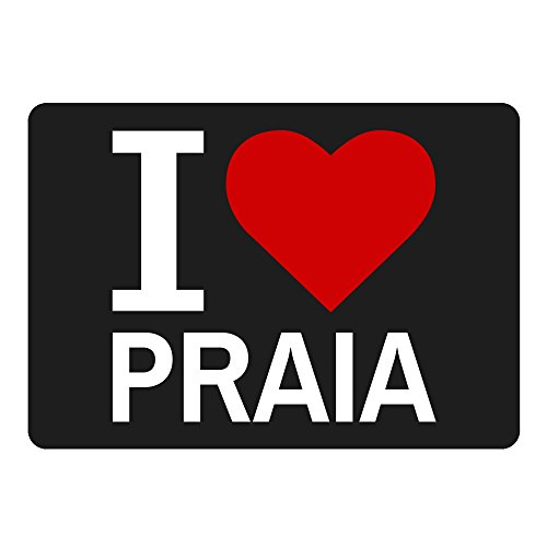 Preisvergleich Produktbild Mousepad Classic I Love Praia schwarz