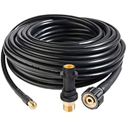 Arebos Tuyau de nettoyage de canalisations / 20 m / 180 bar / Pour la connexion à un nettoyeur haute pression