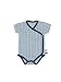 Snoozebaby Romper SS Hand Stripe, Size 68, Indigo Blue