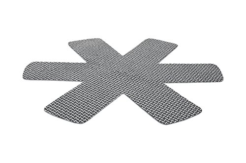 Chefarone Pfannenschutz mit antirutsch – 5er Set Stapelschutz – 38 cm Pfannenschutzeinlagen – Pfannenschutzset – Pfannenschoner für Pfanne - 4