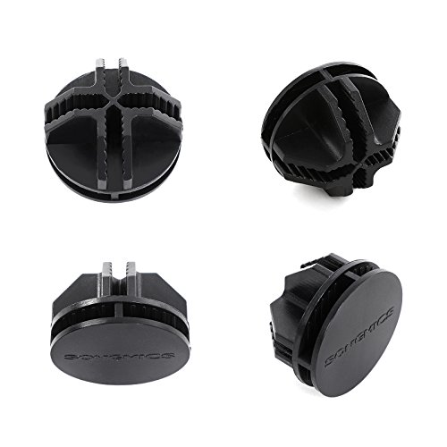 Songmics 20 Stück Kunststoff Verbindungsstück Plastikverbindungsstück für DIY Steckregalsystem schwarz ALPC0B-20 - 3