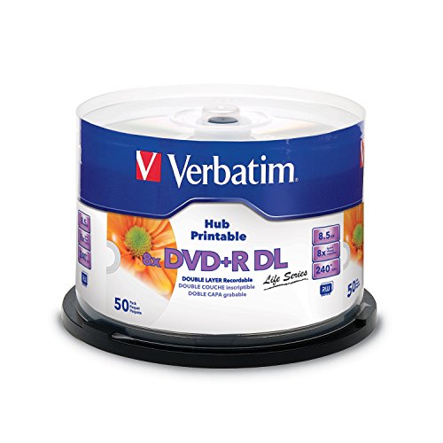 Verbatim DVD Double Layer DVD+R DL 8.5 GB / 240 min 8x, Full printable White No ID, 50 Stück in Cakebox - 2