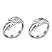 19 Likes Silver Metal Couple Ring For Women & Men,Alrg0365Sl RS.299.00