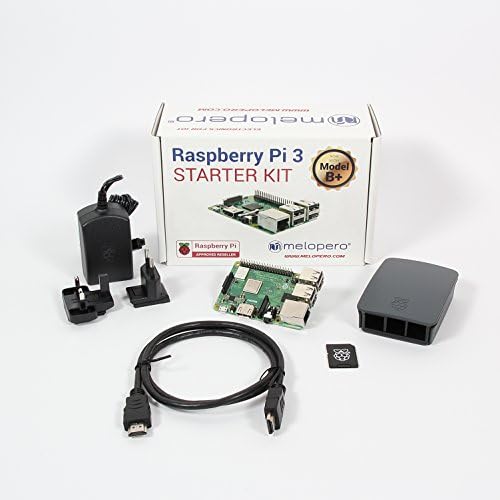 Raspberry Pi 3 Model B+ Official Starter Kit BLACK with 16GB microSD (with Raspbian)