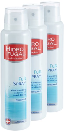 Hidrofugal Fuß Spray, Antitranspirant für die Füße, 150 ml, 3er Pack (3 x 150 ml) - 2
