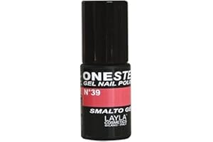 ONE STEP Smalto Semipermanente in Gel 3-in-1 Veloce e Facile Applicazione Durata 3 Settimane Alta Pigmentazione Senza Strato di Dispersione 5ML Layla Cosmetics N.39 MADEMOISELLE (Rosa)