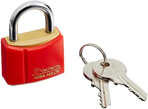 1702 Leather/SC polyphème, Brass Padlock 30 mm