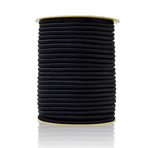 10m GUMMISEIL 5mm Expanderseil SCHWARZ Gummischnur Gummikordel Gummiseile Spannseil Planenseil Gummileine Seil Plane Netz - 2