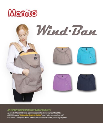 [Manito] Wind Ban / Windschutz Haut Abdeckung Manteau Fußsack für Kinderwagen, Sportkinderwagen und Babytrage, Windschutz für Baby Outdoor Schlendernde - 2