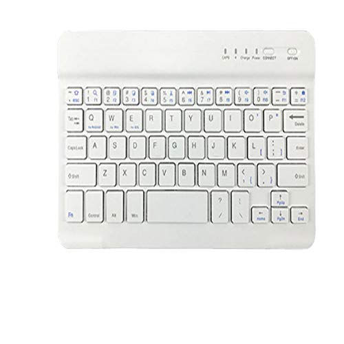 Preisvergleich Produktbild Mini Wireless Keyboard Mechanische Handgefühl Ergonomische Professionelle Protable Wireless Bluetooth 3.0 Tastatur für Ios Mac Handy Tablet Laptop Universal,White,7inch