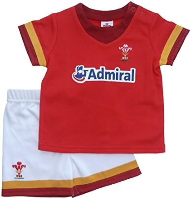 Wales WRU Rugby Baby T-Shirt &amp; Shorts Set - 2016/17 Season (3-6 months)