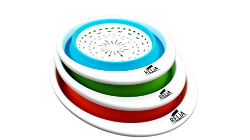 RELiA Seiher Küchensieb faltbar platzsparend (L, orange) - 4