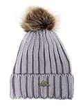 Schicke, elastische Trend Damen Mütze mit Bommel aus 100% Acryl mit feinem LONGCLASS Logo aus Metall oder Leder. Weich und angenehm zu tragen, kein Jucken und Kratzen, zum Beispiel zum Spazieren gehen, Wandern, Ski, Walking, Einkaufen oder für den Besuch des Weihnachtsmarktes in der Stadt
