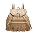 Produktbild Meaeo Rucksack Frauen Rucksack Solid Female Vintage Frauen Rucksack Travel Tassel Rucksack Schultaschen