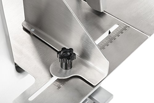 Royal Catering – RCBS-1650 – Knochensäge – 750 Watt Leistung – Sägebandlänge von 1650 mm – Sägebandgeschwindigkeit von 15 m/s – Schnittstärke einstellbar von 3 – 180 mm – große Arbeitsfläche - 4