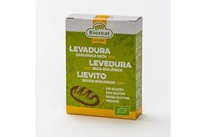 DAKOMYO Bioreal Levadura Seca Activa Bio Sin Gluten 5 x 9 gramos (Total 45 gramos)