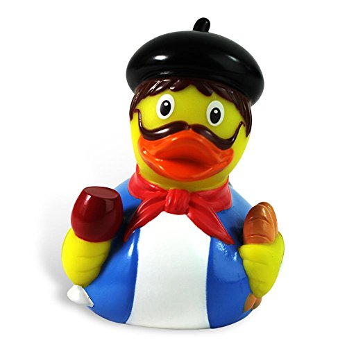 HC-Handel 919929 Vinyl Badeente „Franzose“ 9 cm bunt - 2