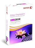 Zellstoff: holzfrei Xerox 003R97663 Premium Farblaser-Papier Druckerpapier, Colour Impressions, Din A4, 90 g/m², 500 Blatt, Farblaser- und Inkjetdruckern, weiß