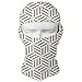 Produktbild Miedhki Cubic Grid Stylish Texture Men Women Balaclava Neck Hood Full Face Mask Hat Sunscreen Windproof Breathable Quick Drying