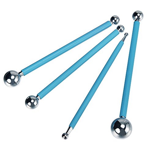 Outus Metallkugel Stylus Clay Ceramics Töpferei Bildhauerei Modellierung Werkzeug Set - 4