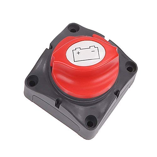 ZMunited Interruptor de desconexión de batería 12 V/24 V/48 V Interruptor de Aislamiento de batería Master Power Cut Off Kill Switch Impermeable Marine Switch para Coche RV Barco camión ATV vehículos