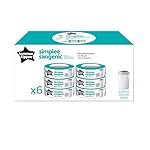 Tommee Tippee - 87037501 - Simplee Sangenic - Recharges pour Poubelle à Couches - 6 Recharges
