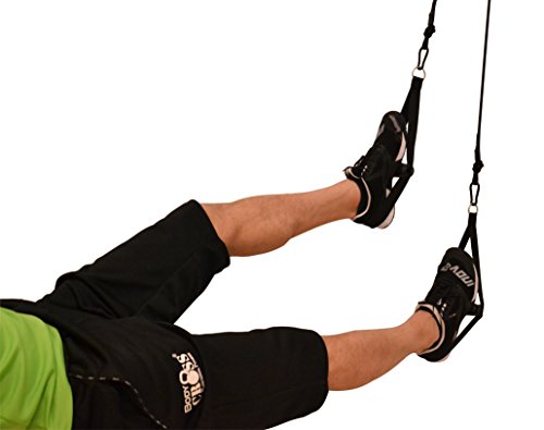 Profi Schlingentrainer mit Umlenkrolle | inkl. Übungsposter, 10-Wochen Trainingsplan, Türanker und Befestigungsschlaufe | Rotate Sling Trainer Pro | HAND Made in Germany - 6