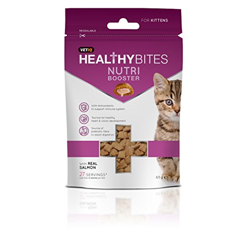Mark & Chappell Healthy Bites - Snack Nutri Booster para gatitos (65g) (Variado)