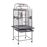 Antik Montana Finca II Play Metall Draht Käfig mit Avilon® Pulverbeschichtung Vogelkäfig, 65 x 61 x 176 cm, antik
