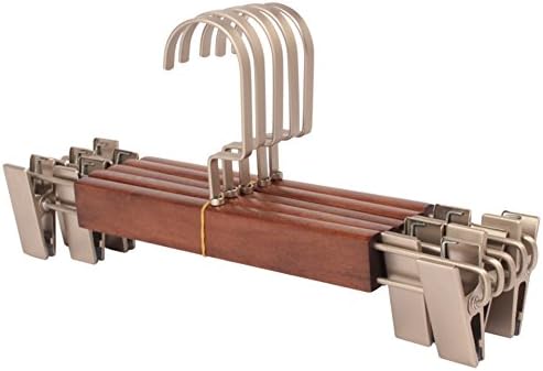 Retro wooden pants rack/ trouser clip/ clothing store hanger/ wooden clothes rack/ plus size dress clip/non-slip hanger-E
