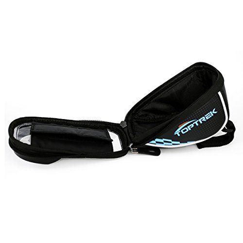 Toptrek Fahrradtaschen Fahrrad Rahmentaschen Rennrad Radtaschen Wasserdicht Fahrradzubehör Brauchbar für die Handys Kleiner als 5.5 Inch sind - 6