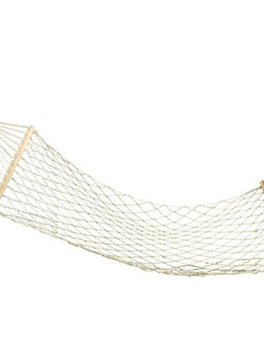 Preisvergleich Produktbild ZQ Außenholzhängematte Beule Baumwollnetzband mit Wattestäbchen Hollywoodschaukel bold Stange at6720