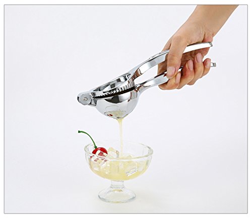 Splink Edelstahl Zitronenpresse Limettenpresse Manuelle Lemon Squeezer Saftpresse für Cocktail Saft Bar Barbecue, Dia 70mm, Größe L - 5