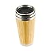 Produktbild Kaffee to-go Becher, 450ml, doppelt Wandisolierung, Coffee, Tee, travel Mug, Natur, Bio, Bambus und Edelstahl Design, umweltfreundlich für Nachschub im Kaffeehaus, Thermobecher, Naturliebhaber, Tea