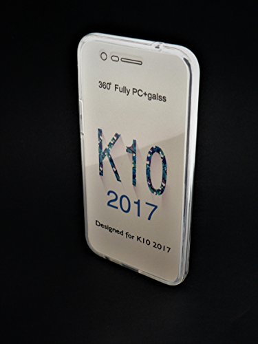 JIREH FUNDA 360 PARA LG K10  2017  M  XIMA PROTECCI  N TAPA TRASERA TRANSPARENTE DE SILIC  NA SEMI R  GIDA Y TAPA DELANTERA DE SILIC  NA FLEXIBLE TRANSPARENTE SIN MICRO PUNTOS 