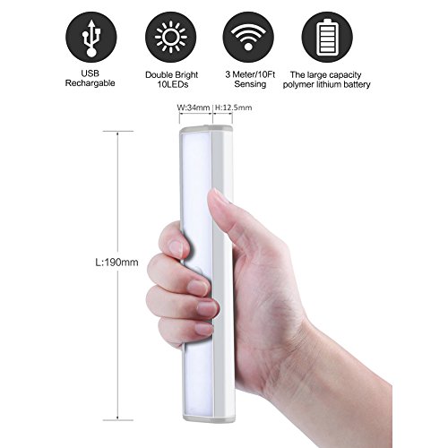 LED Schrankbeleuchtung Nachtlicht, Stick-On Anywhere 10 LED Wireless