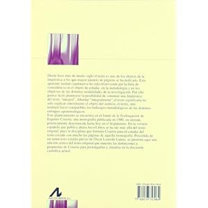 Lingüística del texto. Introducción a la hermenéutica del sentido (Bibliotheca Philologica)
