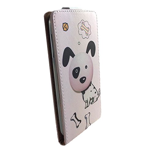 UMI ROME X Smartphone Klappbare Flip Tasche / Schutzhülle mit Kreditkartenfach – Flip Hund dalmatiner Nano L - 2