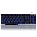Produktbild Hanbaili USB-Tastatur Leise Tastatur with Colorama 1,5 M Folientastatur Computer